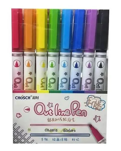 CHOSCH 8RENK OUT LİNE PEN