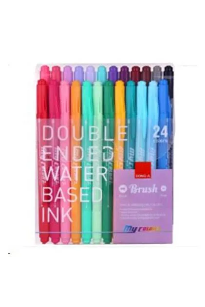 DONG-A MY COLOR FIRÇA KEÇELİ 24 RENK SET