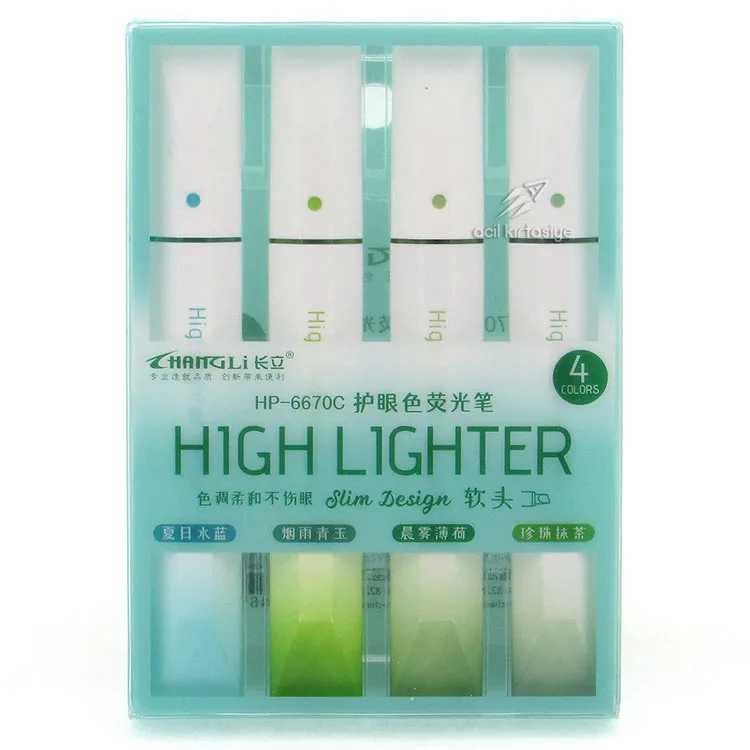 HANGLİ HIGH LIGHTER 4LÜ TURKUAZ
