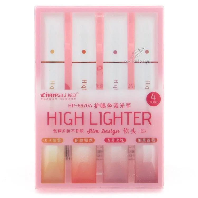 HANGLİ HIGH LIGHTER 4LÜ PEMBE