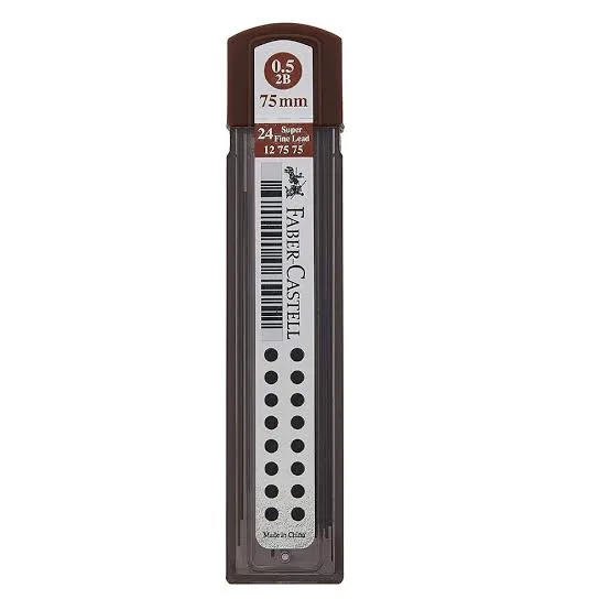 Faber-Castell Super Fine Min, 2B 0.5 (75 mm)