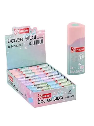 MİKRO PASTEL ÜÇGEN SİLGİ ER5698