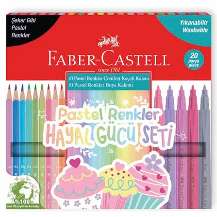 Faber-Castell Pastel Renkler Hayal Gücü Seti 20'li