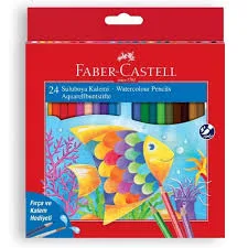 Faber-Castell Karton Kutu Aquarel Boya Kalemi 24 Renk