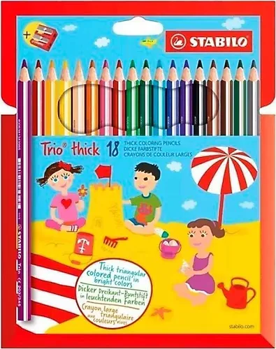 STABİLO TRİO THİCK 18Lİ KALEMTIRAŞ HEDİYELİ