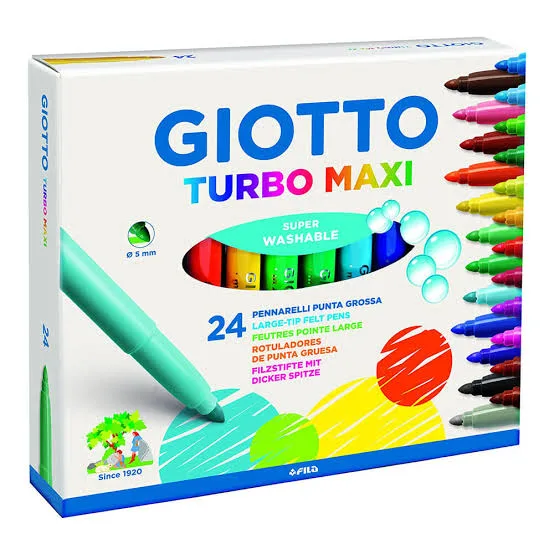 GİOTTO TURBO MAXİ 24 LÜ KEÇELİ KALEM