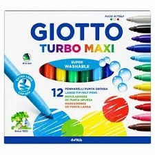 GIOTTO TURBO MAXI KEÇELİ KALEM 12 RENK