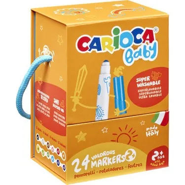 CARİOCA BABY YIKANABİLİR JUMBO KEÇELİ KALEM 24LÜ