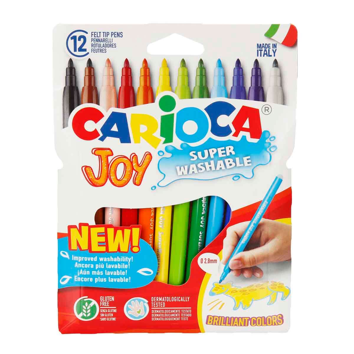 Carioca Joy Yıkanabilir Keçeli Kalem 12 Li