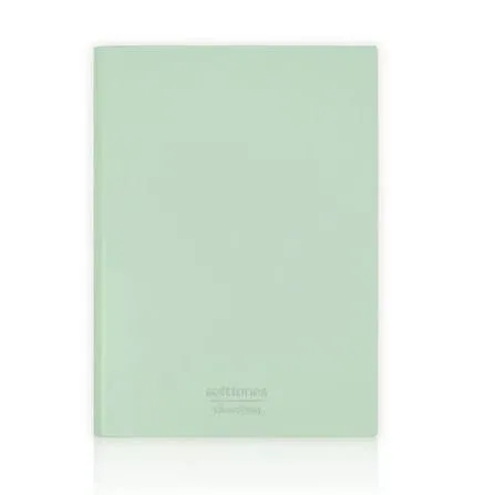 VJ SOFTTONS ESNEK KAPAK 17X25CM B5 128 YAPRAK ÇİZGİLİ DEFTER YEŞİL