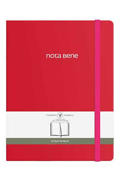 VJ NOTA BENE CLASSİC SERT KAPAK DEFTER 19X25CM 320 SAYFA ÇİZGİLİ FUŞYA