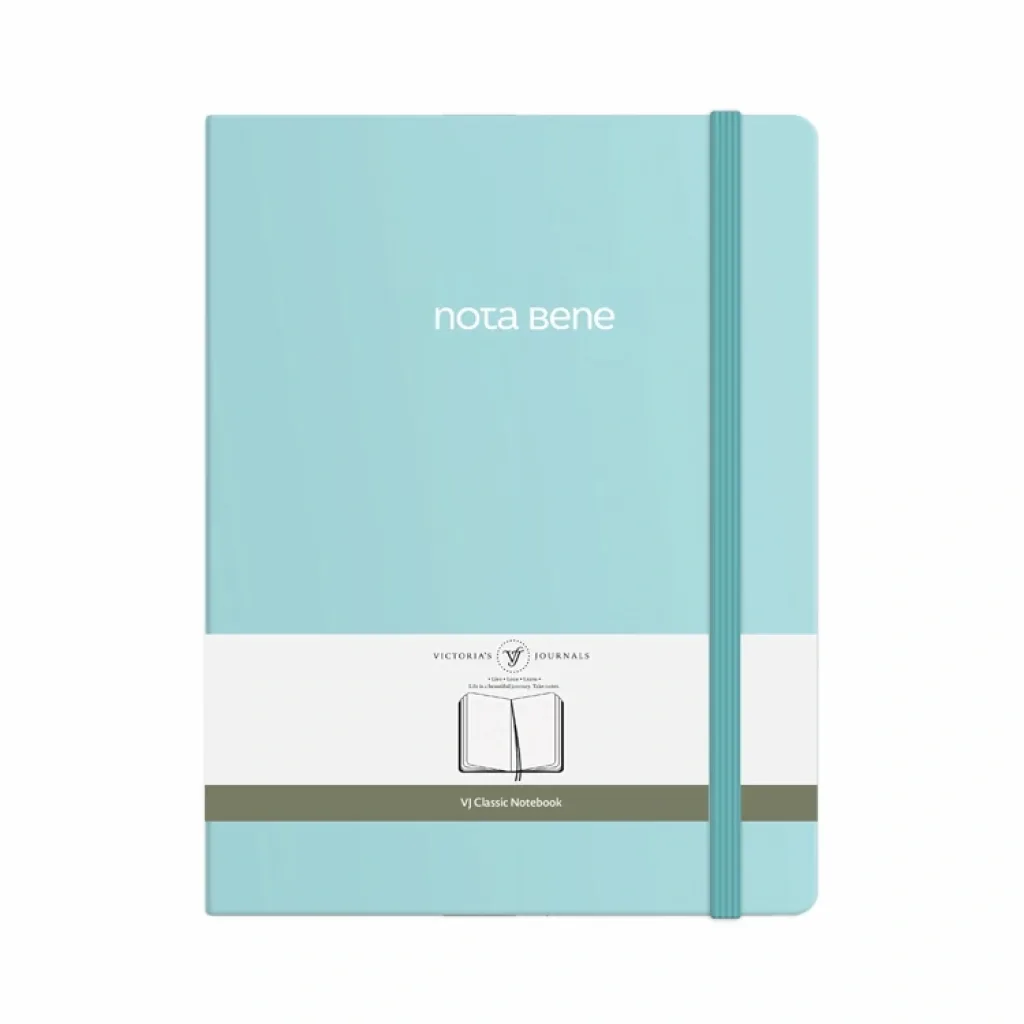 VJ NOTA BENE CLASSİC SERT KAPAK DEFTER 19X25CM 320 SAYFA ÇİZGİLİ TURKUAZ