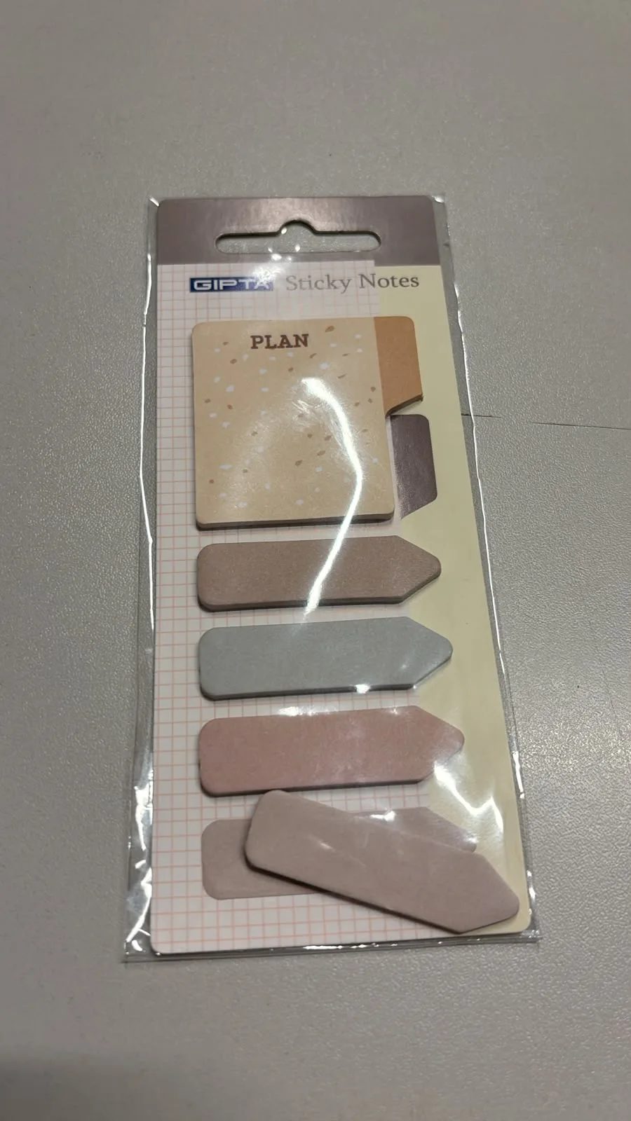 GIPTA DESENLİ 5 PARÇA YAPIŞKANLI NOT KAĞIDI