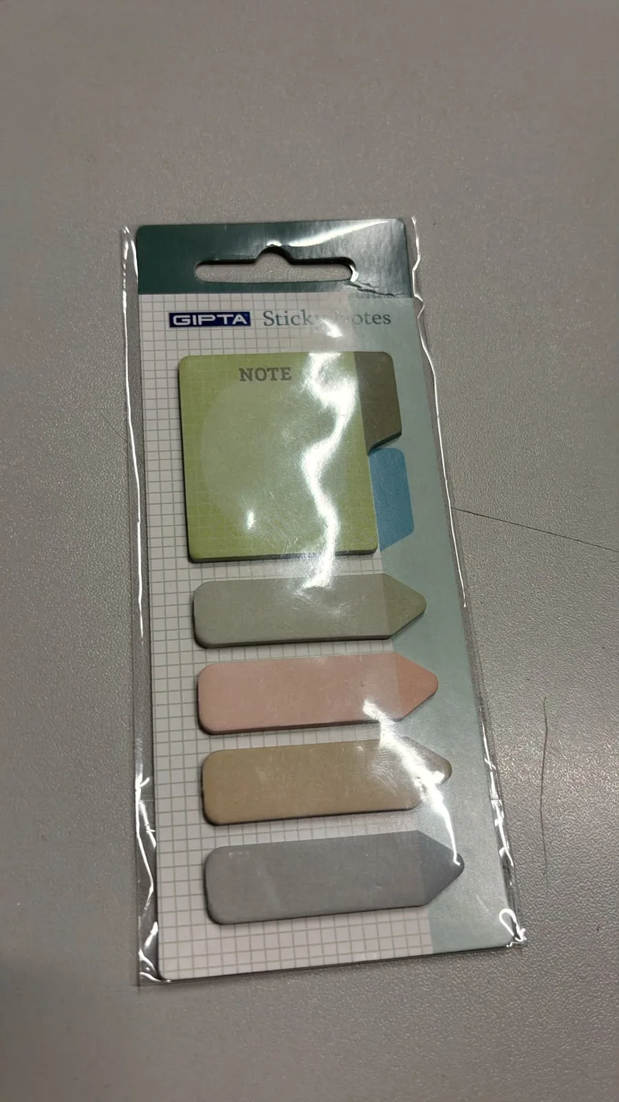 GIPTA DESENLİ 5 PARÇA YAPIŞKANLI NOT KAĞIDI