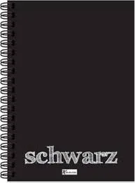 SCHWARZ SİYAH 14X20 40 YAPRAK ÇİZGİSİZ DEFTER