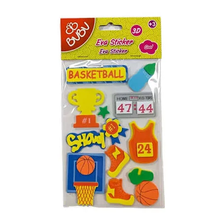 BUBU 3D EVA STİCKER BASKETBALL