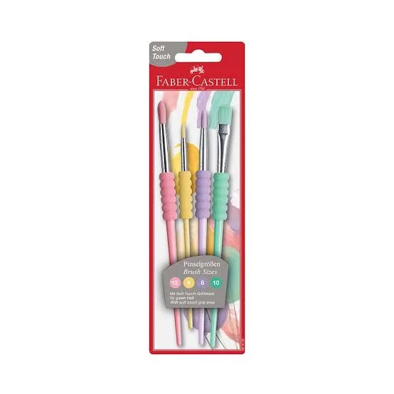 FABER CASTELL PASTEL RENKLER FIRÇA SETİ SOFT TOUCH 4LÜ