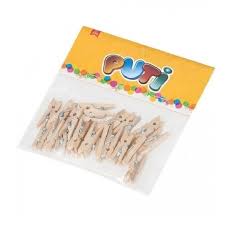 VİVA PUTİ AHŞAP KÜÇÜK MANDAL NATURAL 8795