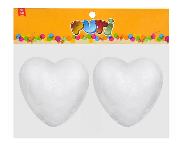 VİVA PUTİ KÖPÜK KALP 10CM 2'Lİ