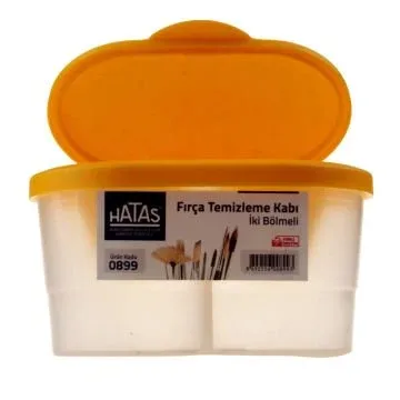 HATAS FIRÇA TEMİZLEME KABI 2 BÖLMELİ