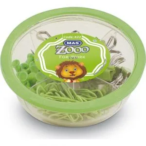 MAS ZOO - YUVARLAK KUTUDA MUHTELİF MALZ. - YEŞİL 622