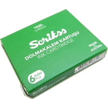 Dolmakalem Kartuşu Yeşil 6'lı Paket