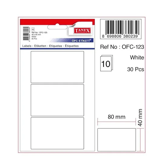 Tanex Etiket Ofc-123