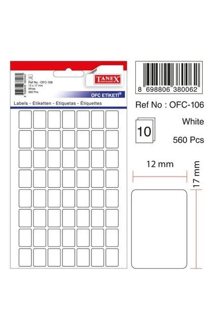 Tanex Etiket Ofc-106