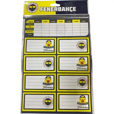 Fenerbahce Okul Etiketi Ders Programlı 