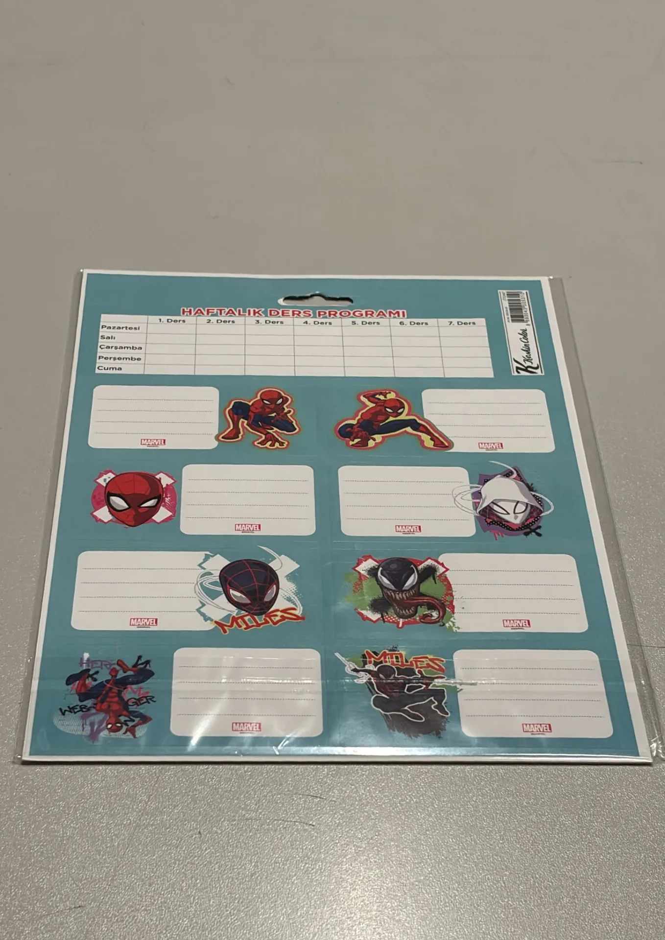 Spider Ders Prog.3Lü Etiket