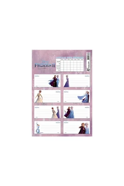 Keskin Color Frozen Ders Programlı 3'lü Öğrenci Etiketi