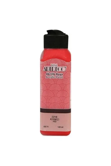 Artdeco Akrilik Boya 3016 Kırmızı 140ml
