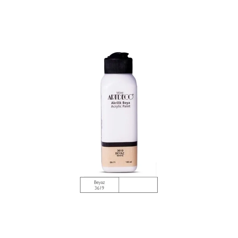 Artdeco Akrilik Boya 3619 Beyaz 140ml