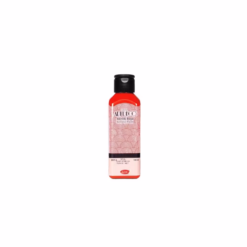 Artdeco Akrilik Boya 3700 Türk Kırmızısı 140 ml