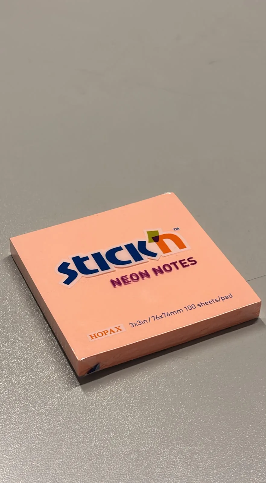 Neon Pembe 100 Yaprak Yapışkanlı Not Kağıdı