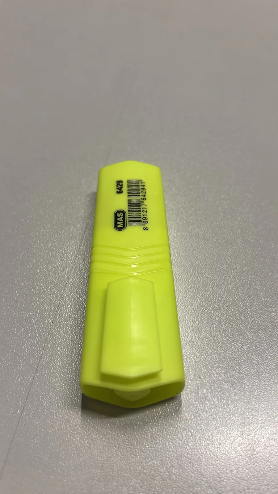Mas Mini Fosforlu Sarı Objeli Kalem