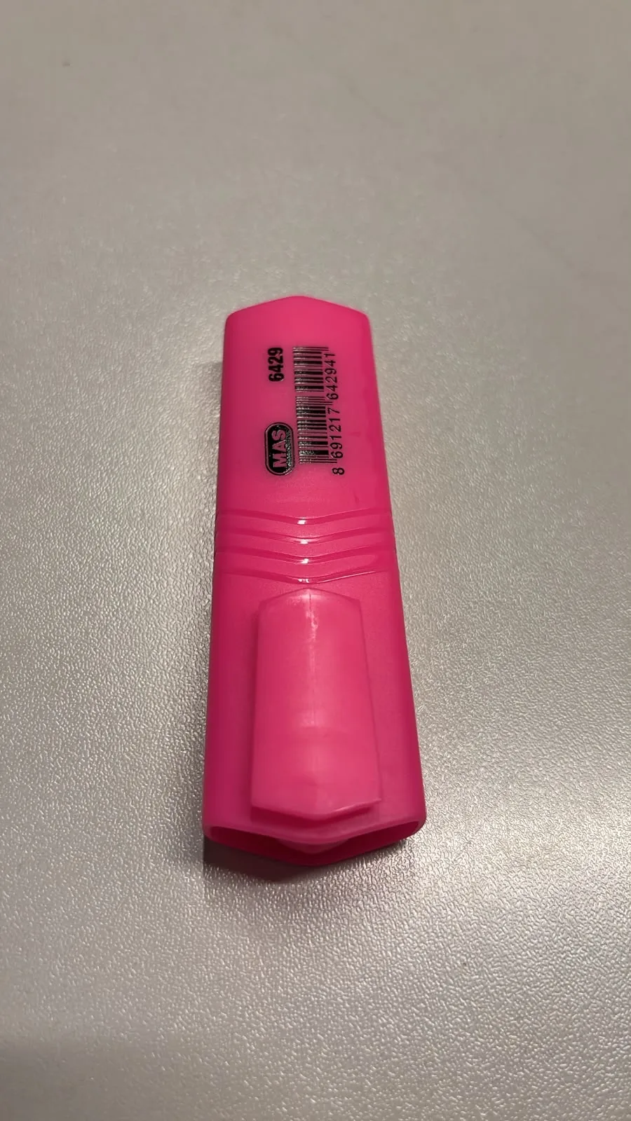 Mas Mini Fosforlu Pembe Objeli Kalem