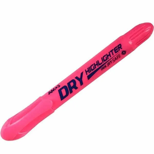 Amos Dry Highlighter Jel Fosforlu Kalem, Pembe