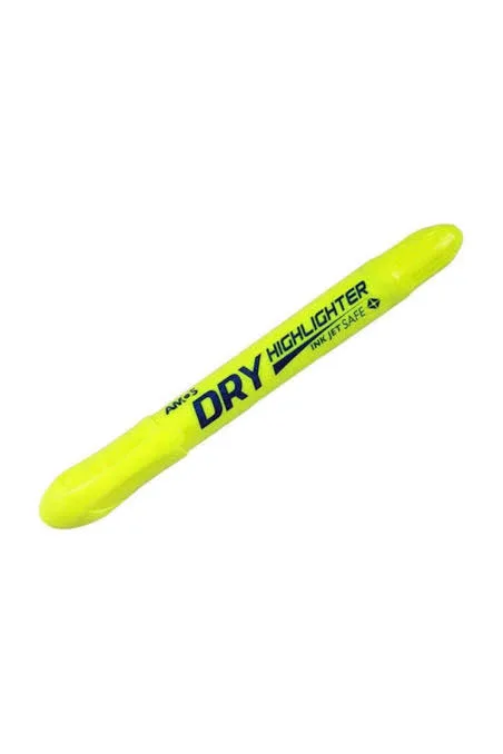Amos Dry Highlighter Jel Fosforlu Kalem, Sarı