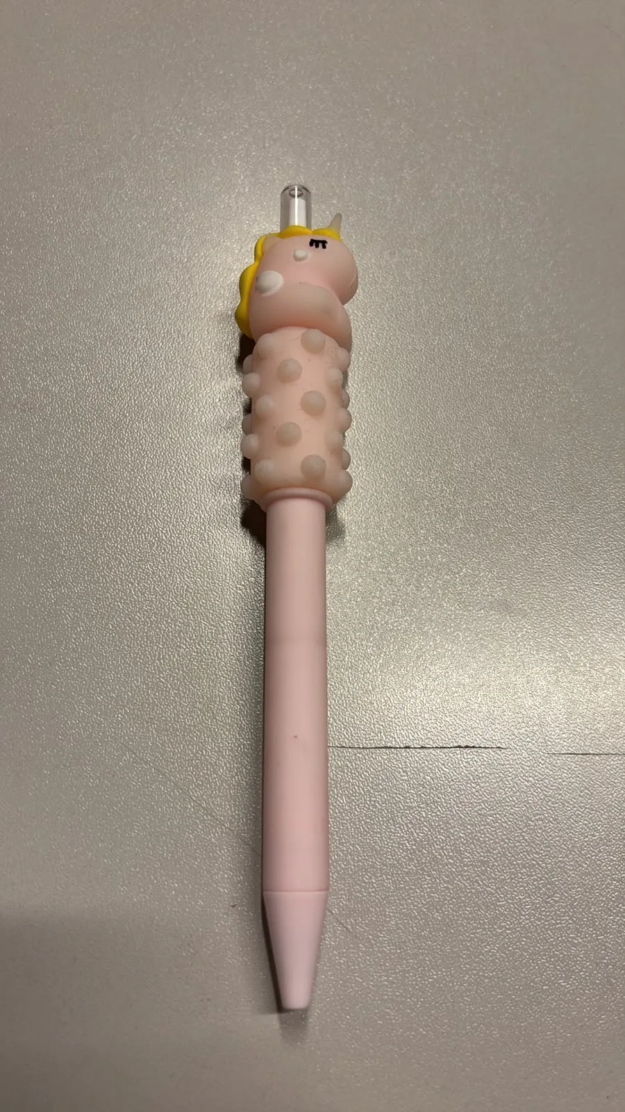 Unicorn Grip Jel Tükenmez Pembe Kalem
