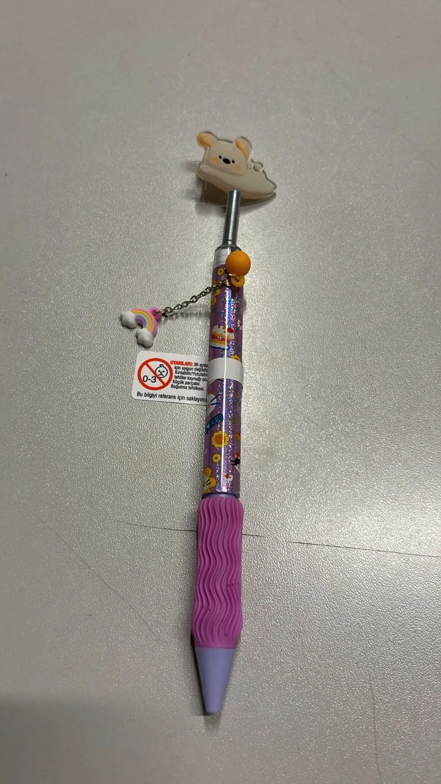 Cem Sallanan Köpek Başlıklı Mor Jel Kalem