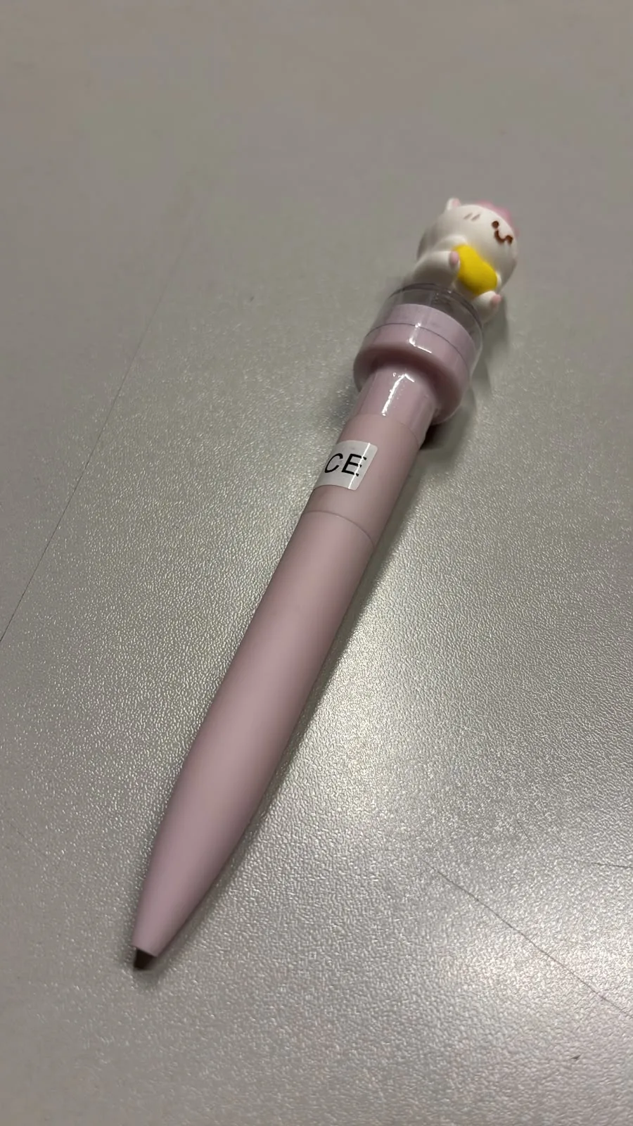 Baskı Mühürlü Jel Kalem Açık Pembe