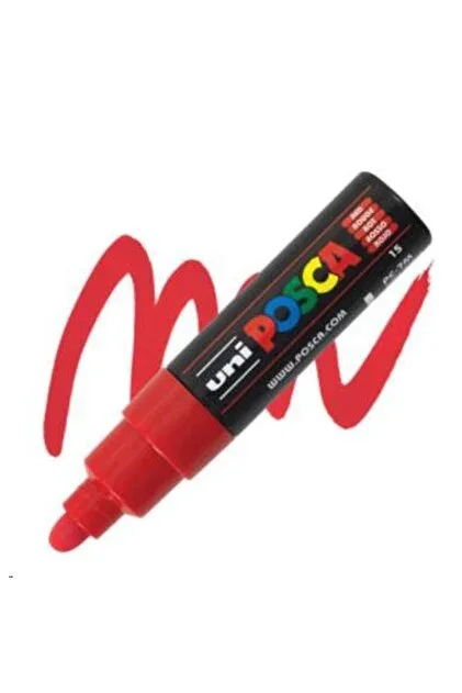 Uni Posca PC-7M Su Bazlı Markör 4.5-5.5 MM - Red