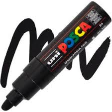 Uni Posca PC-7M Su Bazlı Markör 4.5-5.5 MM - Black