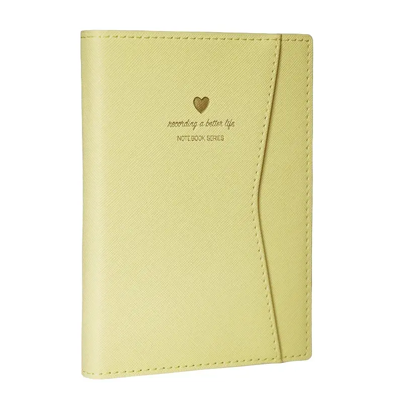 Vj Geçmeli Ve Cepli Defter A5 Ivory 80 Gr. 128 Yaprak Sarı