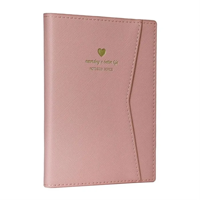 Vj Geçmeli Ve Cepli Defter A5 Ivory 80 Gr. 128 Yaprak Açık Turuncu
