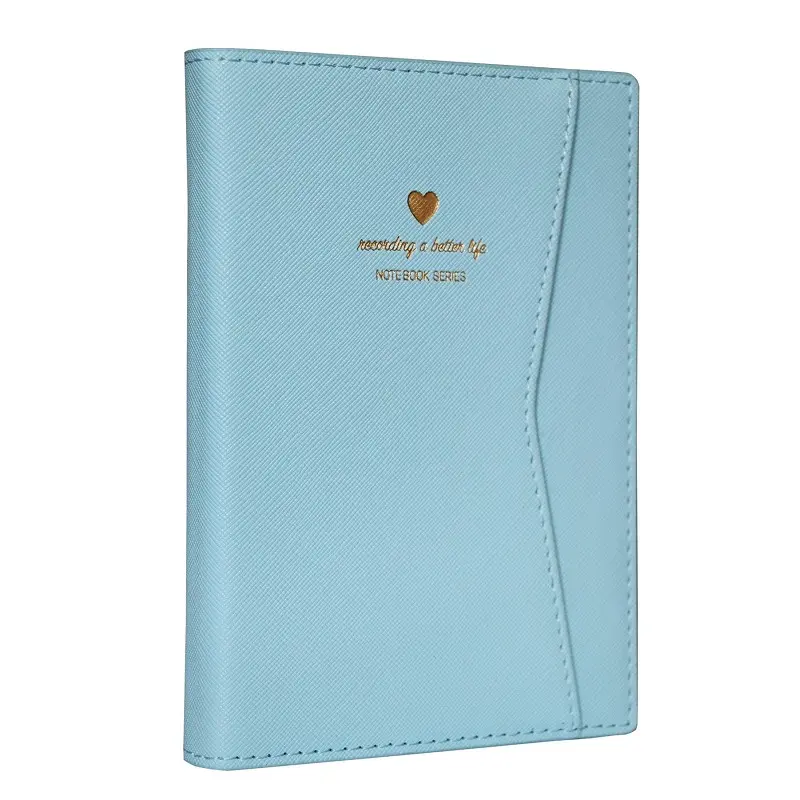 Vj Geçmeli Ve Cepli Defter A5 Ivory 80 Gr. 128 Yaprak Açık Mavi