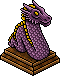 Dragon de Fuego Violeta Oscuro