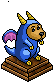 Lampara Perro Dragon Azul