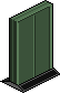 Puerta Espacial Verde Pino